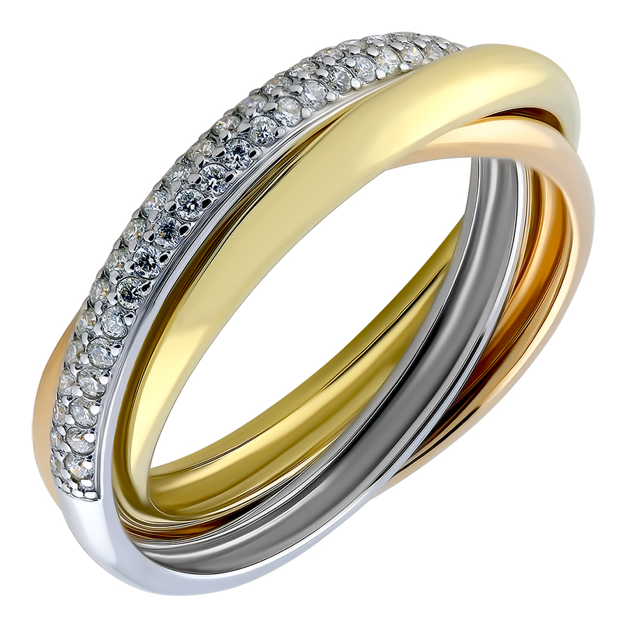 Кольцо, золото, бриллиант, К-179-01